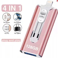 High Speed 3.0 USB Flash Drive 128GB Pen Drive For IPhone/iPad/Android/PC Pen Drive For External Memory Photo Storage Devices 2