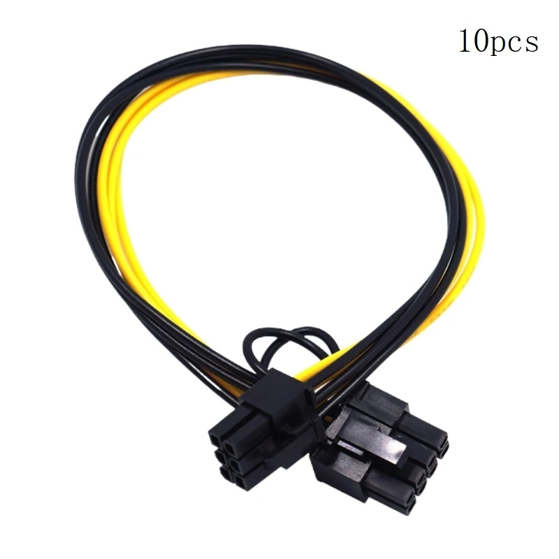 

8Pin CPU GPU Graphics Card Adapter Cable 6Pin Male to 8Pin Male Power Cord 32cm