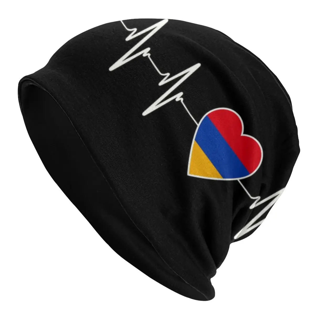 

Armenian Heartbeat Skullies Beanies Caps Men Women Unisex Outdoor Winter Warm Knit Hat Armenia Country Flag Bonnet Hats