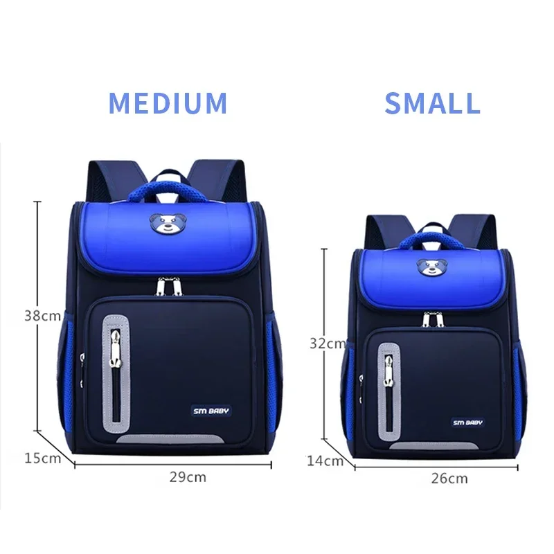 2023 Teenager School Bags Unisex Cute Bear Pattern Satchel For Primary Students 3 Size 5 Colors High Quality Backpack 5