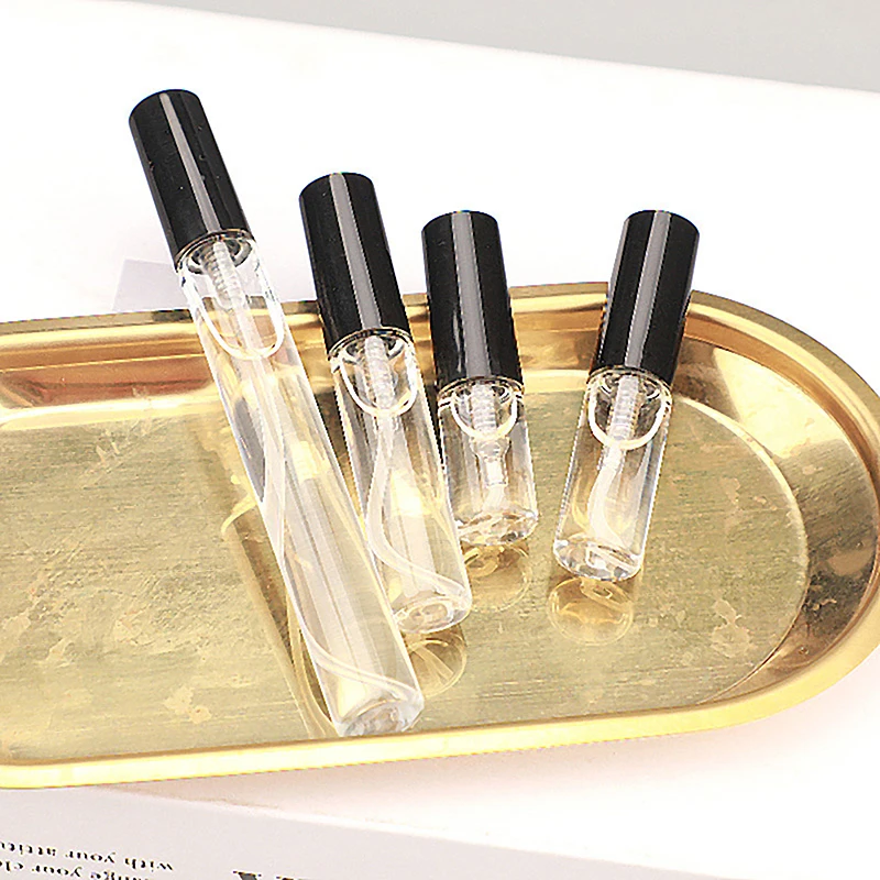 

1Pc 3ml 5ml 10ml Mini Refillable Sample Perfume Glass Bottle Travel Empty Spray Atomizer Bottles Cosmetic Packaging Container