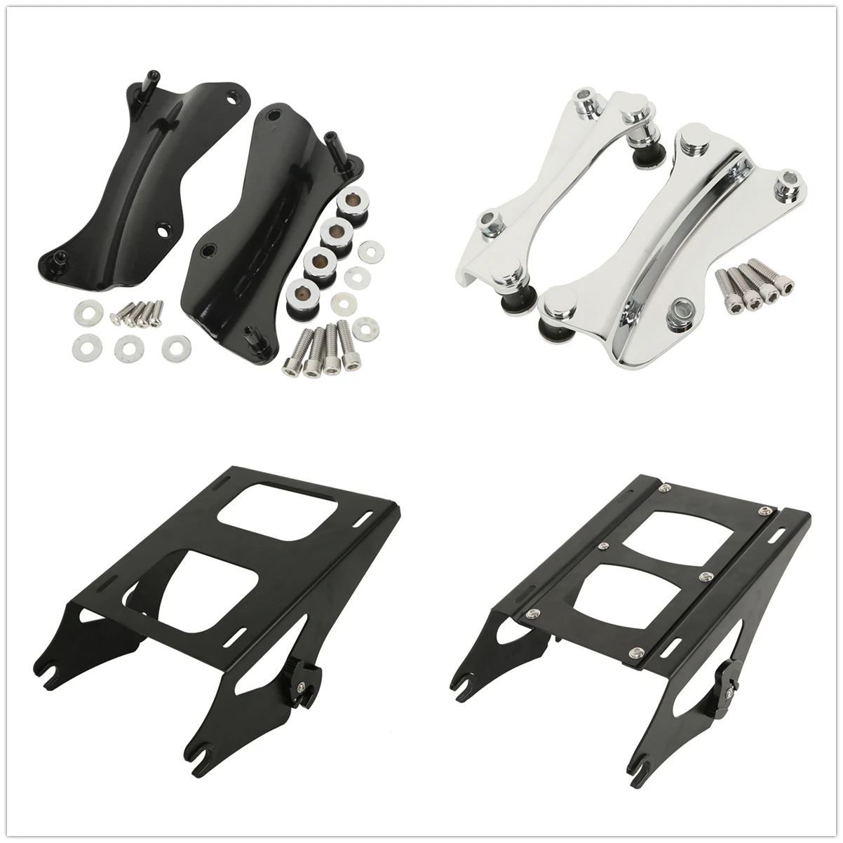 

Motorcycle Detachable Two Up Tour Pack Mounting Luggage Rack For Harley Touring Road King Road Glide Street Glide 2014-2023 2019