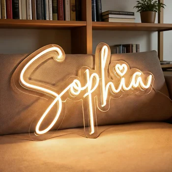 Custom your Personalised Name Neon Sign Light for girls/boys Birthday Gifts Party Bar Wedding Room Wall Decoration Neon Led Sign 1