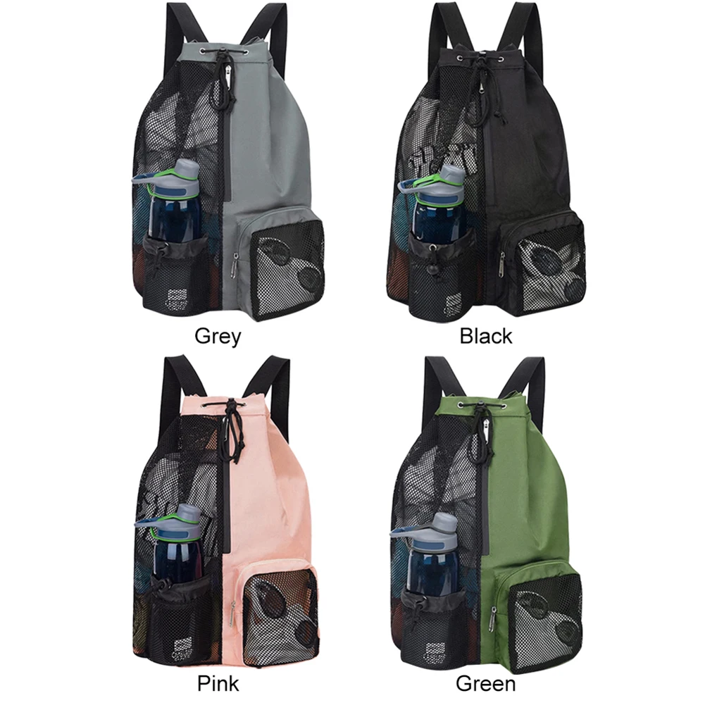 Shoulder Soccer Ball Backpacks Drawstring Beach Storage Backpacks with Wet Pockets Lightweight Comfortable for Outdoor Sports