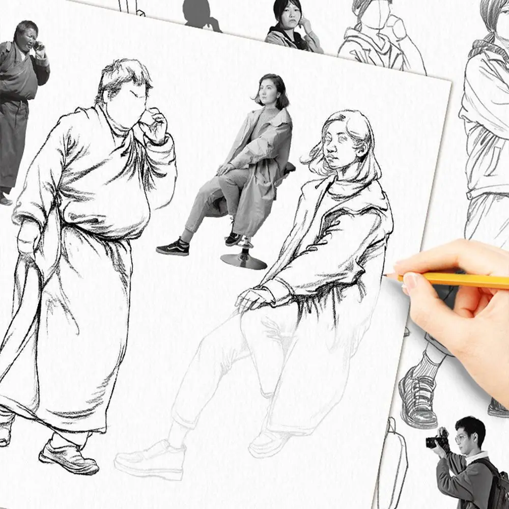 Ultimate Hand-Painted Sketching & Character Design Practice Book