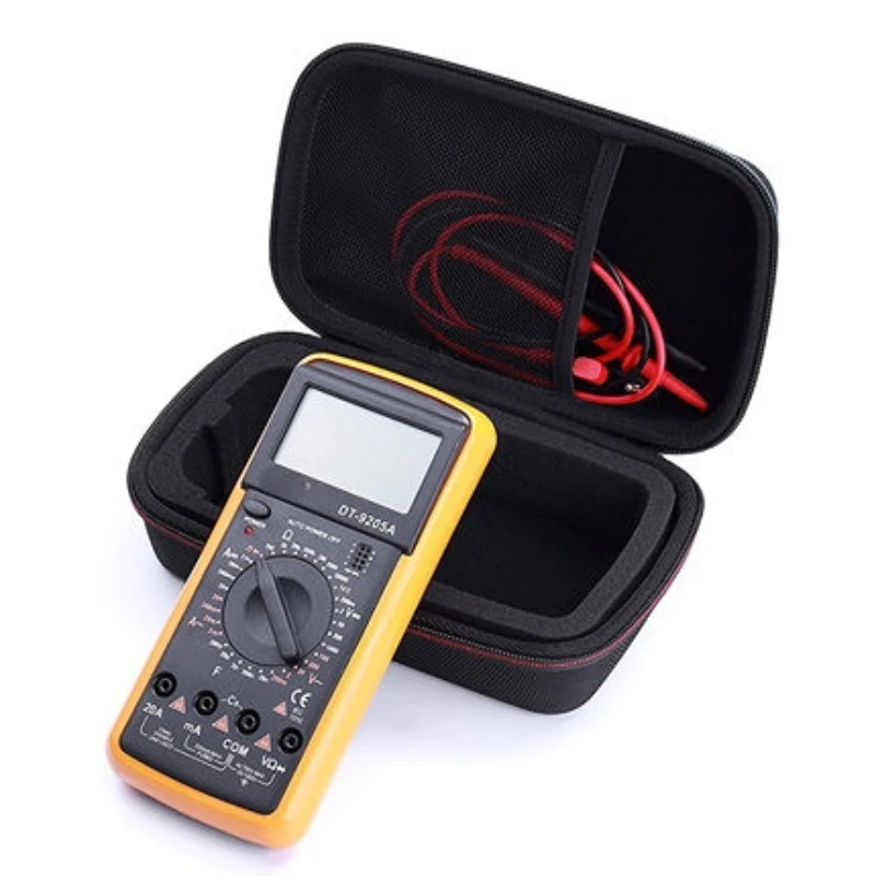 EVA Hard Shockproof Multimeter Storage Bag Portable Car Battery Starter Toolbag F117C/F17B+/F115 Semi-Waterproof Protective Box