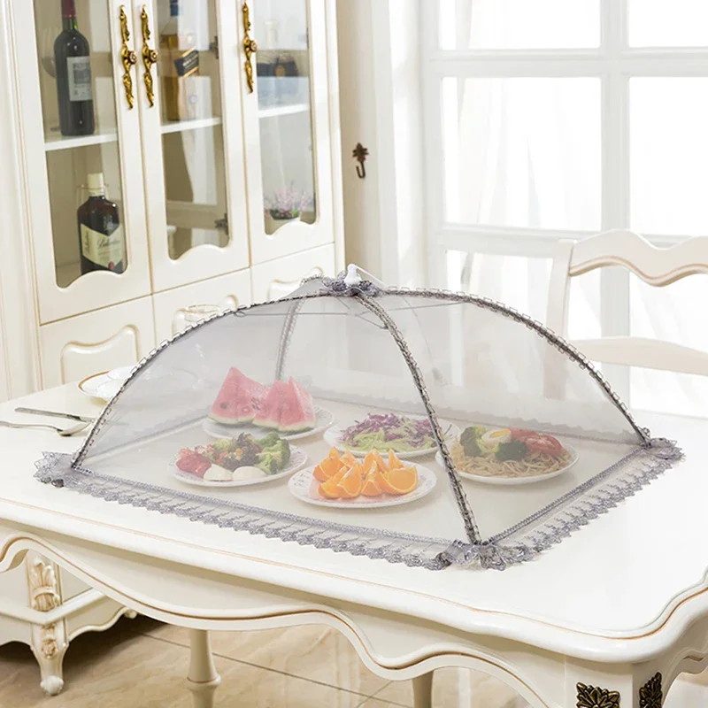 Umbrella Style Food Covers Anti Fly Mosquito Meal Cover Lace Table Large Table Cover Home Gadgets Accessories food cover