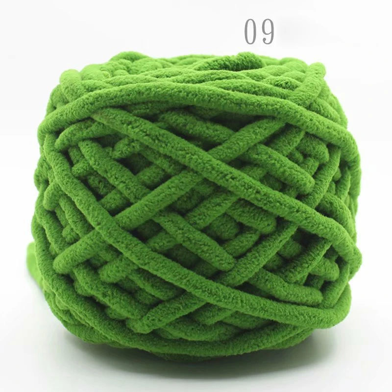 Chenille Knitting Yarn 2PCS 200g Soft Ice Strip Line Cotton Yarn DIY Wool Yarn for Handmade Knitting Blanket Scarf Thick Thread 5
