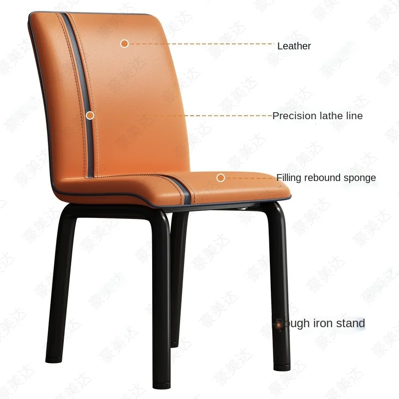 

Kitchen Nordic Dining Chairs Salon Modern Luxury Metal Dining Chairs Designer Ergonomic Party Cadeiras Dining Room Furniture WK