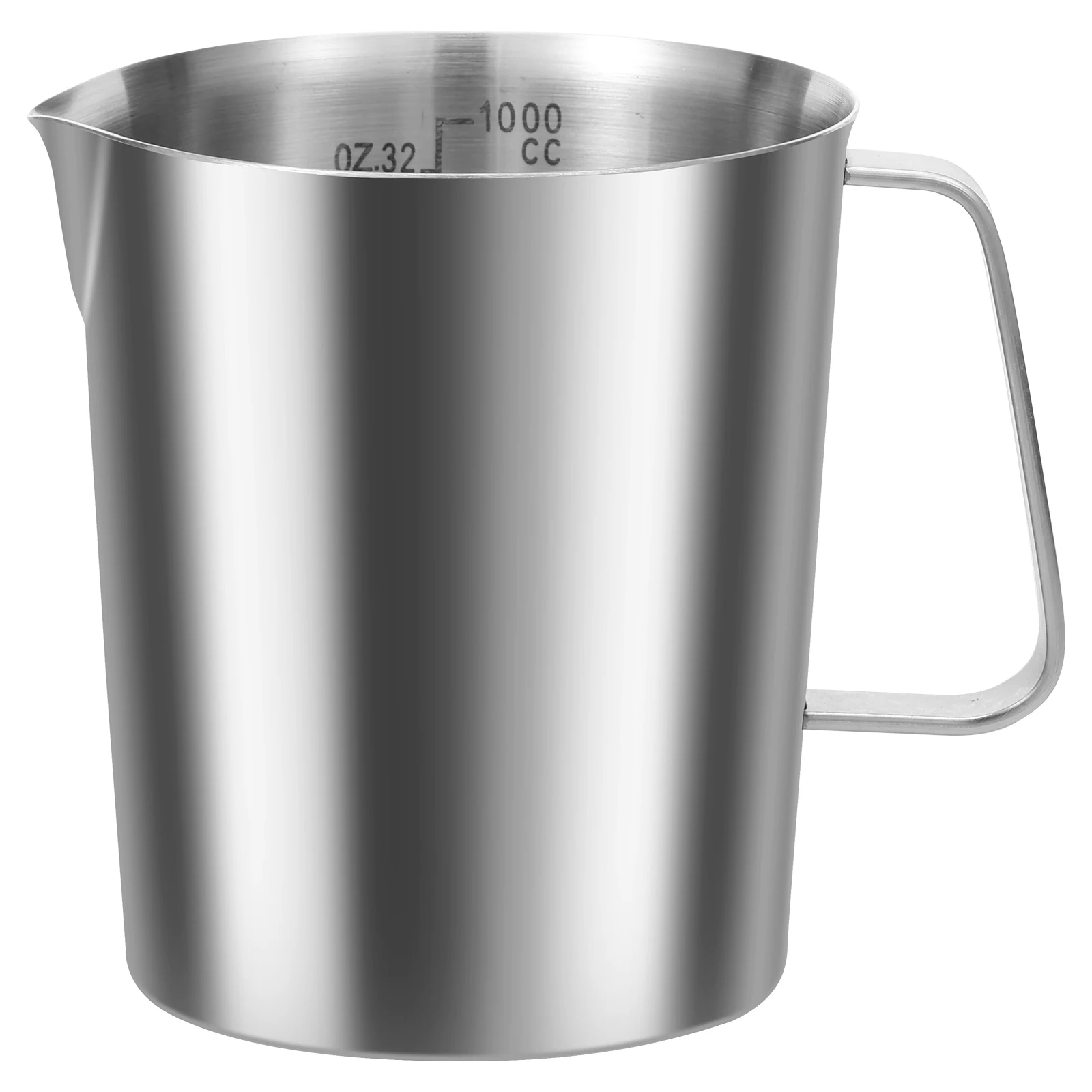 500/1000ML Stainless Steel Milk Frothing Jug With Handle Rust Proof ...