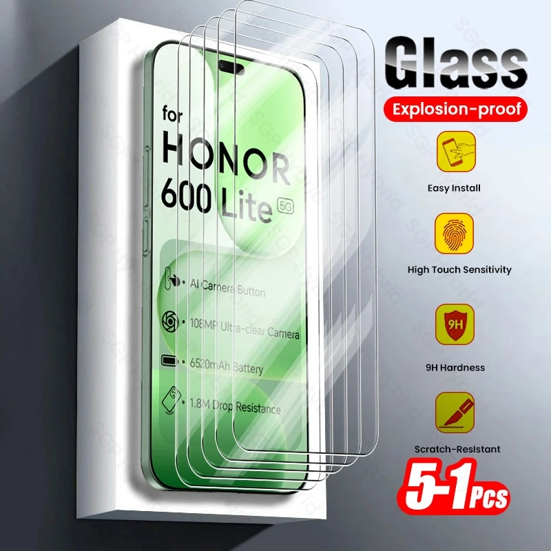 Premium 9H Clear Tempered Glass Screen Protector - Full Coverage & Case Friendly