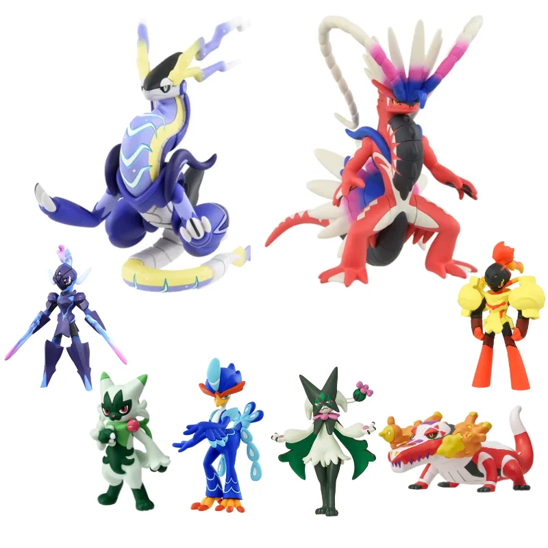 Neue Original TAKARA TOMY Pokemon Figuren Skeledirge Floragato Meowscarada Miraidon Koraidon Ceruledge Armarouge Kind Geschenk Spielzeug