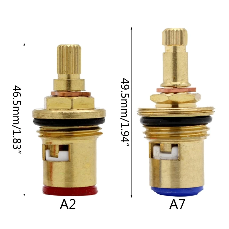 Universal Replacement Tap Valves Brass Ceramic Disc Cartridge Inner Faucet for V