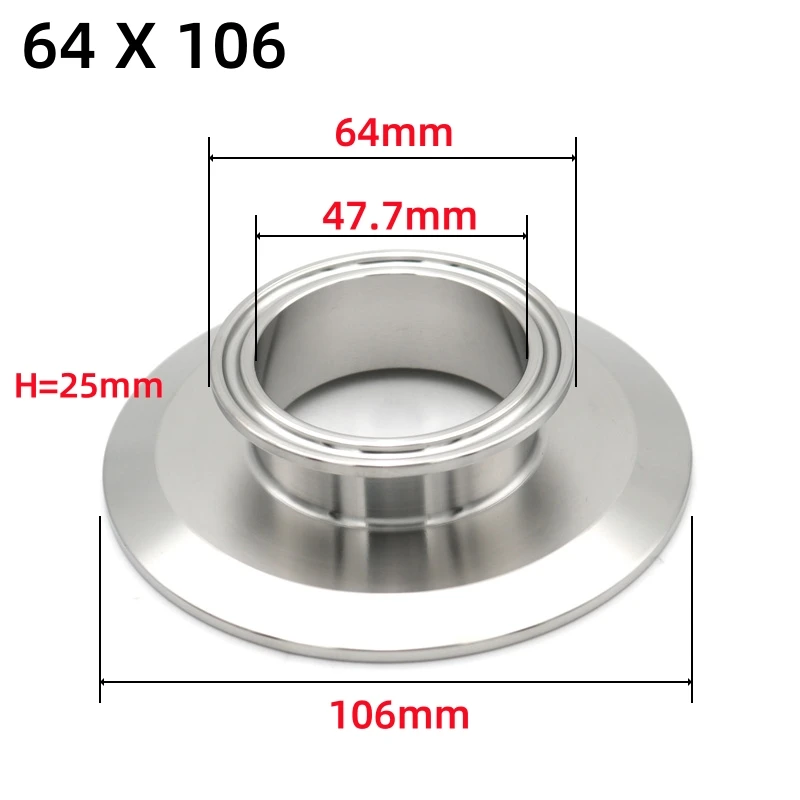 38mm x フェルール 50.5 トライクランプ 3ウェイティー 1.5インチ ステンレススチール SS304 パイプ継手 トライクランプreduce  1.5 "- 2" フェルルールo.d 50.5mm-64mm reducer 304ステンレス製サニタリーパイプ継手住宅 - AliExpress  16mm パイプ OD 突合せ溶接 x1.5 ... Tri Clamp Reduce1.5インチ- 2インチフェルールO.D 50.5mm-64mmレデューサー304ステンレススチール