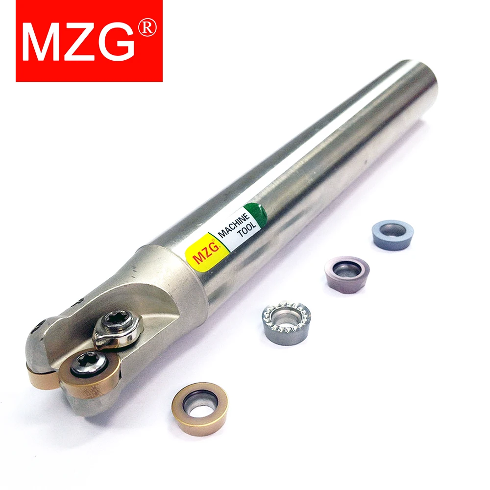 MZG EMR C10 C12 C15 C16 C19 C20 Round Nose Milling Cutter Holder 4R 5R 6R CNC Machine Carbide Inserts RPMT RPMW End Mill Tool