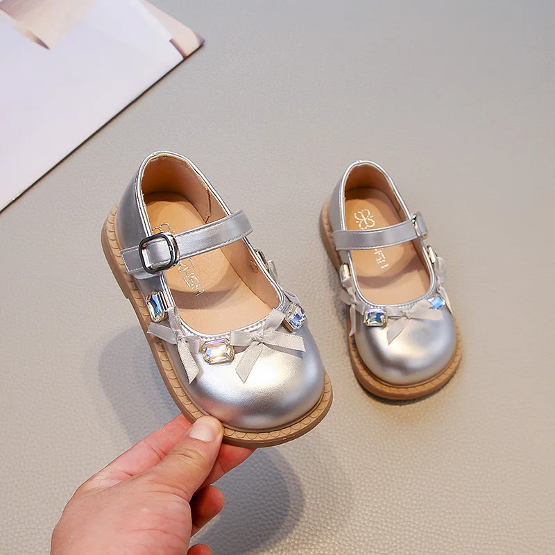 Leather Kids Flat Shoes for Girls Spring Autumn