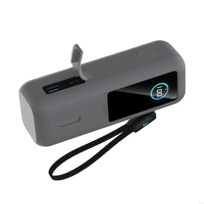 E06D Portable Silicone Carrying Storage Box Shockproof and Pouches Case for 165W Power Banks
