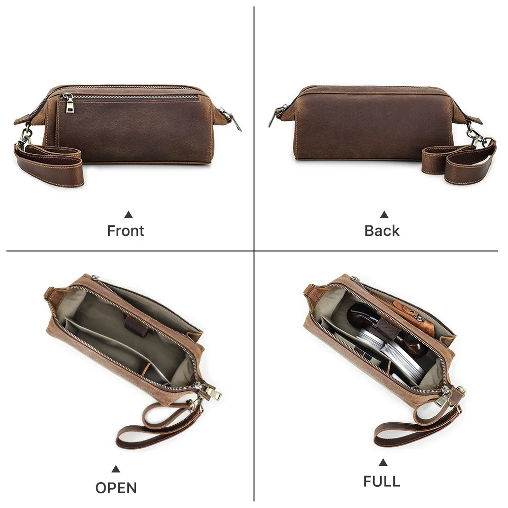 Genuine Leather Functional Pipe Bag Tobacco Pipe Smoking Stash Bag Herb Tobacco Pouch Clutch Case Smoking Accessories smoking accessories tobacco pipe tobacco smoking accessories smoking pipe