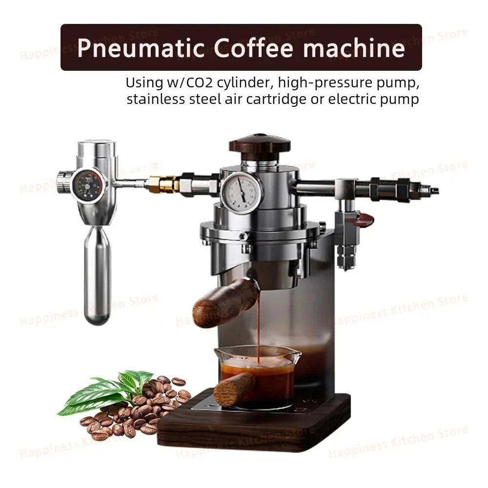Manual 58mm Espresso Machine Camping Coffee Maker S/S Outdoors