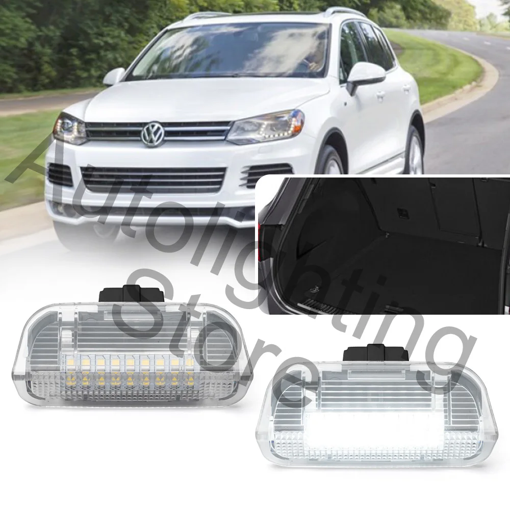 

2 шт. для VW Golf Plus 05-07 Touareg II MK2 10-18 светодиодный светильник для багажника лампа для подсветки салона Люстра для багажа