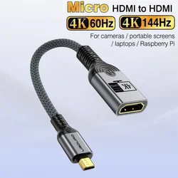 Ultra HD 4K HDMI Adapter Cable for High - Speed Connectivity (Micro HDMI to HDMI)