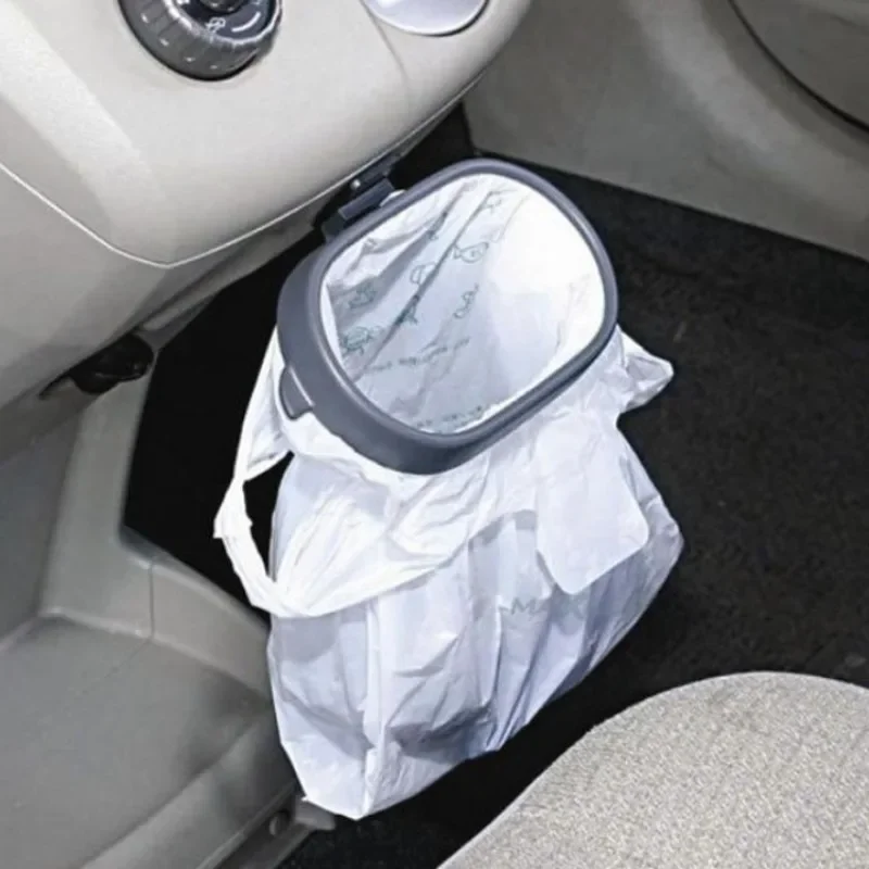 Car Rubbish Bag Holder Hanging Bin Frame Multi-functional Foldable Car Interior Accessories