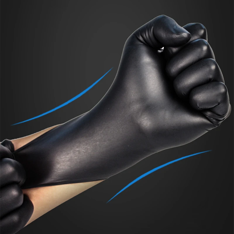 Black Nitrile Gloves 20PCS Disposable Gloves for Household Cleaning Kitchen Dishwashing Work Tattoo SPA Latex Free