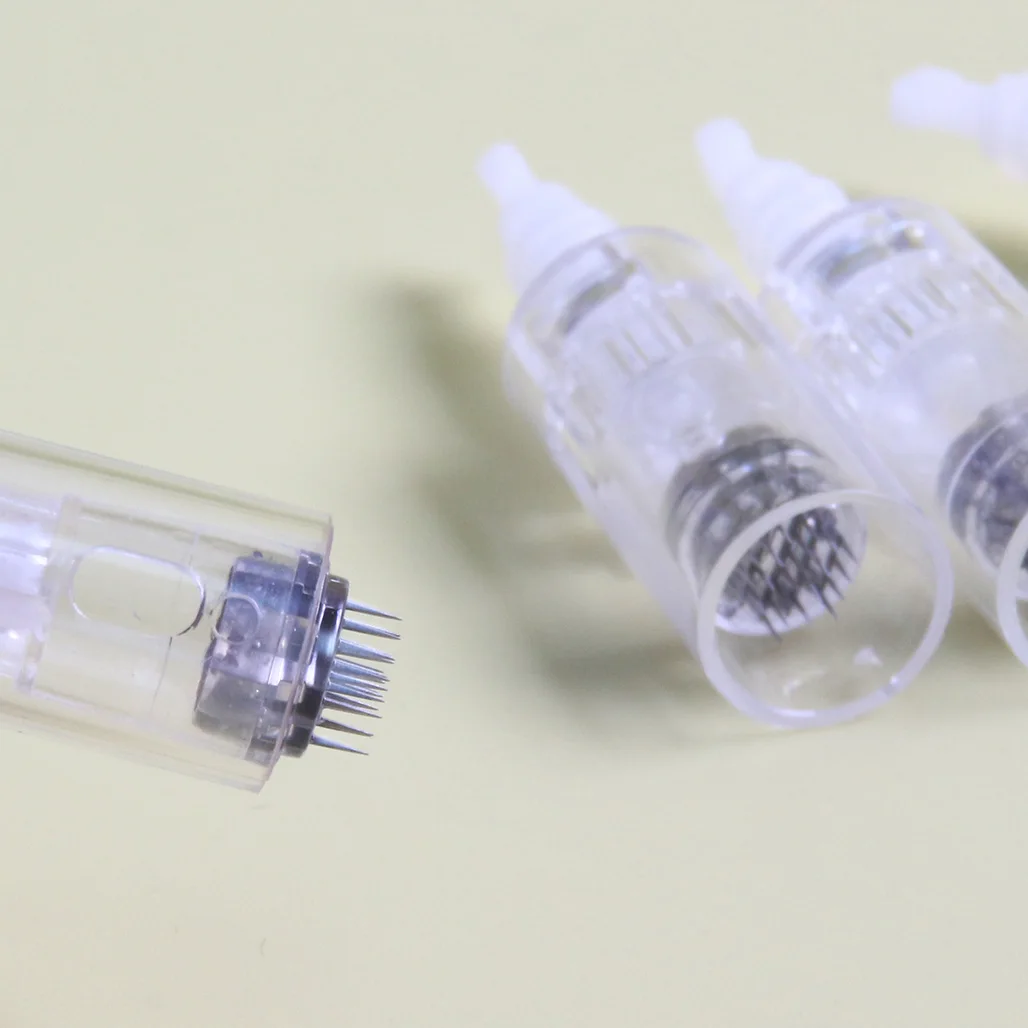 50 pçs 12 24 36 42 pinos dermapen cartucho agulhas baioneta microagulhamento substituição para mts tatuagem beleza canetaym m5 m7 e30
