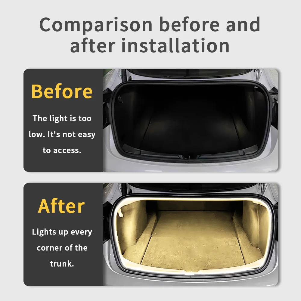 �ڵ��� �ĸ� Ʈ��ũ ��� LED ����Ʈ ��, �׽��� �� 3, 2018-2023, �� Y, 2020-2023, ���� ��ġ, ���� ����, 12V