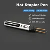 Portable Handheld Plastics Welding Machine Panel Crack Repairs Kit Thermal Cutting Hot Stapler Plastics Hole Repairing Tool Set 2