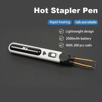 Portable Handheld Plastics Welding Machine Panel Crack Repairs Kit Thermal Cutting Hot Stapler Plastics Hole Repairing Tool Set 2