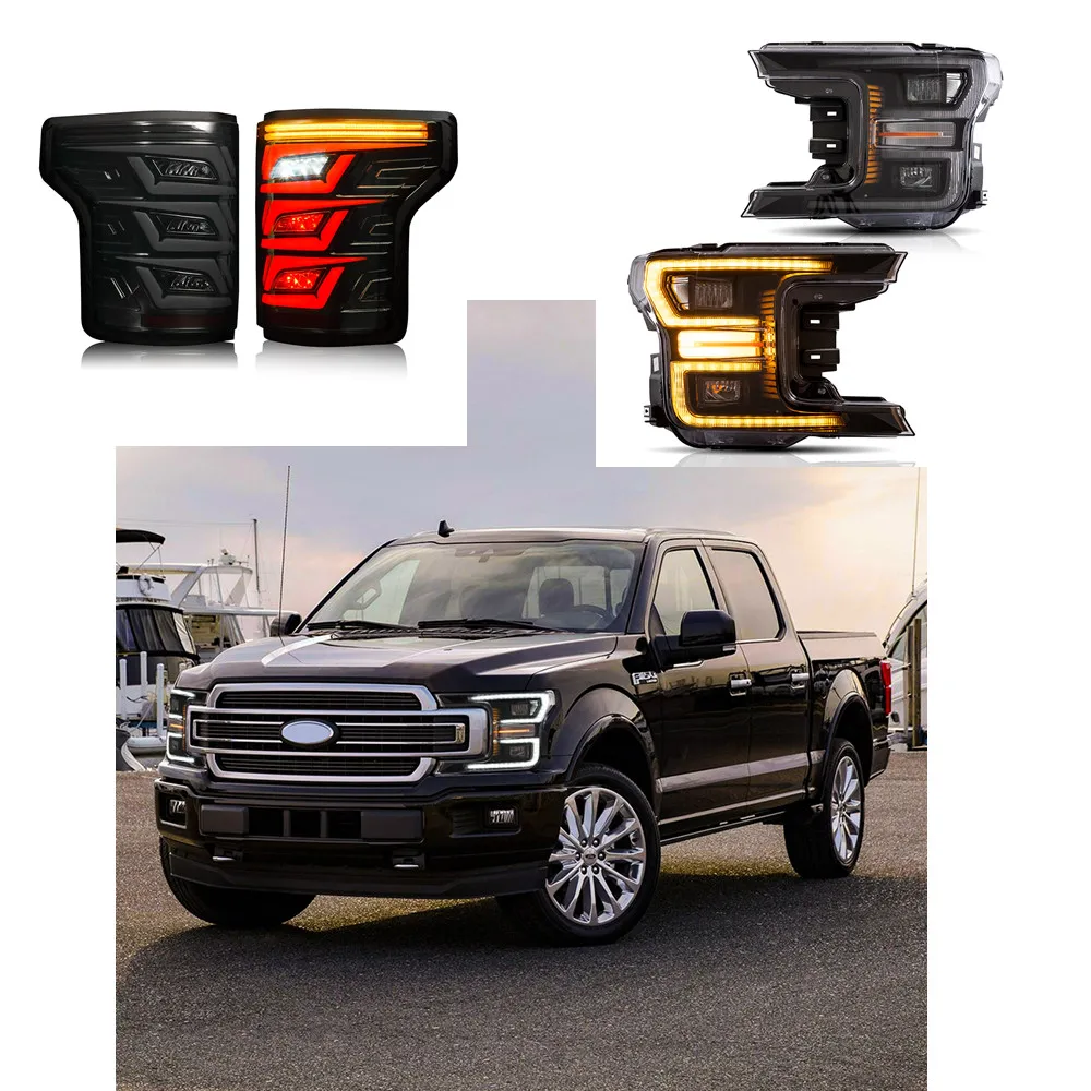 

Передняя фара для Ford F150 2017-Up, задсветильник РА s для Ford F150 2015-19, светодиодсветильник фасветодиодный в сборе, автомобильные аксессуары, старт-анимация