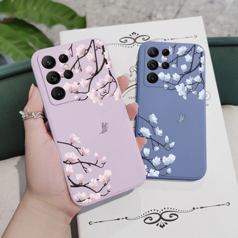 Phone Case Phone Protector Cover Tree Branch Samsung Galaxy S25 S24 S23 S22 S21 S20 Ultra Plus FE S10 Note 20 ultra 10 Plus