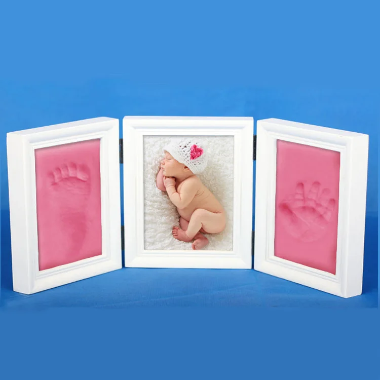 Newborns-Photo-Frame-Baby-Molds-3D-DIY-Soft-Clay-Inkpad-Handprint ...