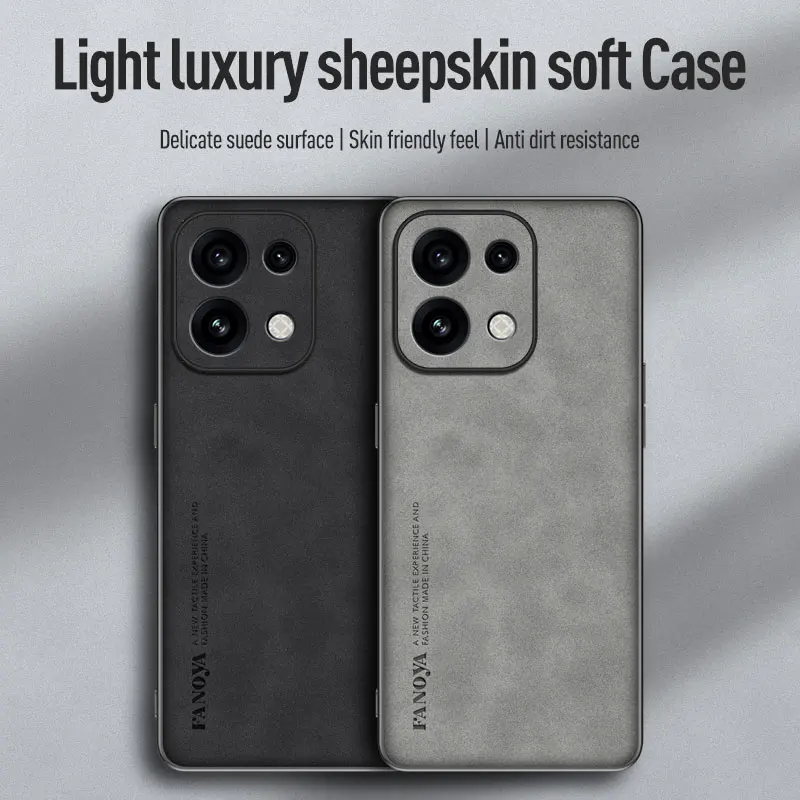 Luxurious Sheepskin-Feel PU Leather Phone Case - Premium Protective Cover