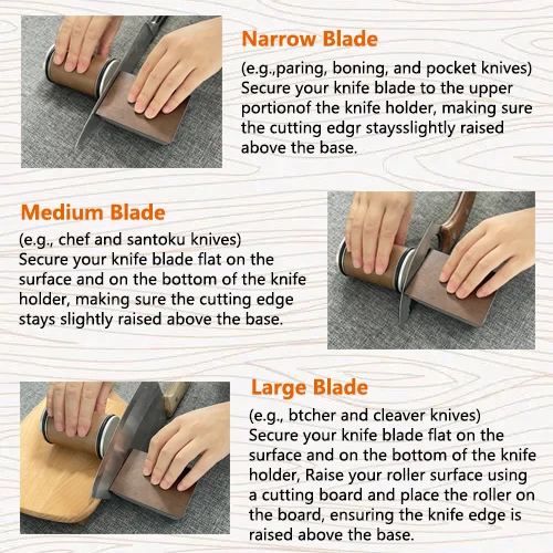 Rolling Knife Sharpener Kit 15/20&deg; Degree Magnetic Angle for Kitchen Knives Whetstone Set
