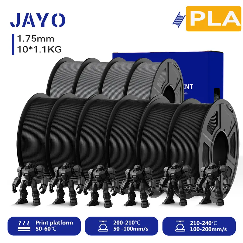 JAYO 3D Printer PLA/PLA Meta/PETG/PLA PLUS/PLA Matte Filament 1.75mm 9/10 Rolls 3D Printing Materials for 3D Printer&3D Pen - Image 44