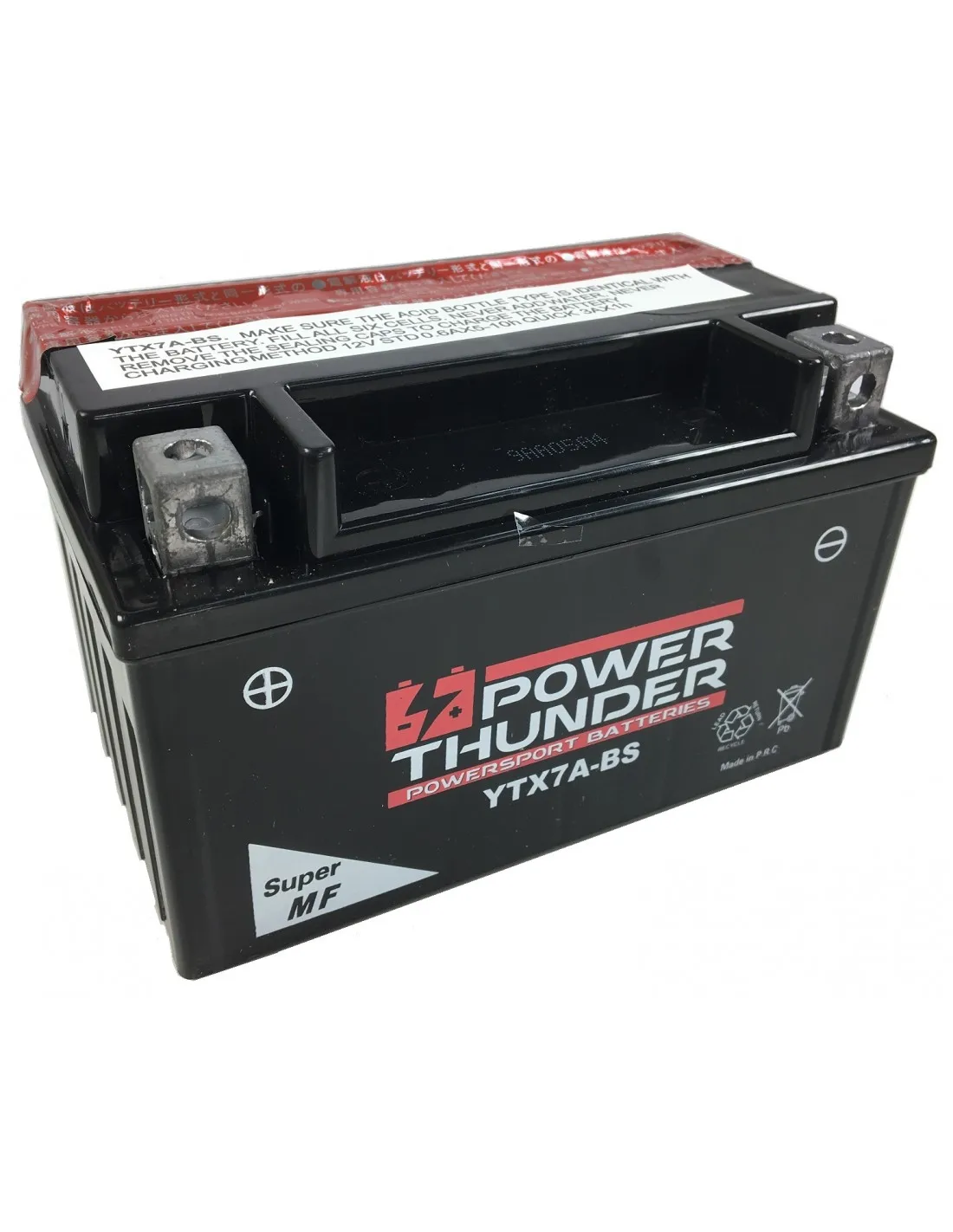 Power Thunder Battery Batterie Ytx7A-Bs Power Thunder
