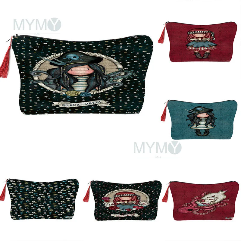 Santoro Gorjuss Cosmetic Bag For Women Cartoon Girl Tote Office Work