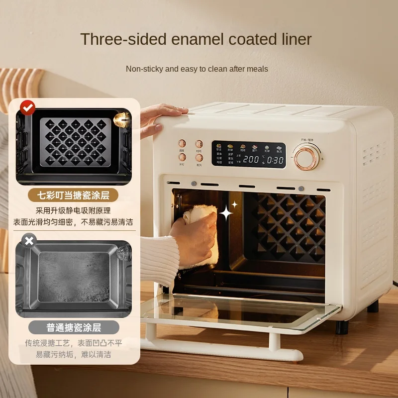 220V Electric Oven Air Fryer Oven All-in-one Machine Household Intelligent Automatic Baking Multi-function Kitchen Appliances 5