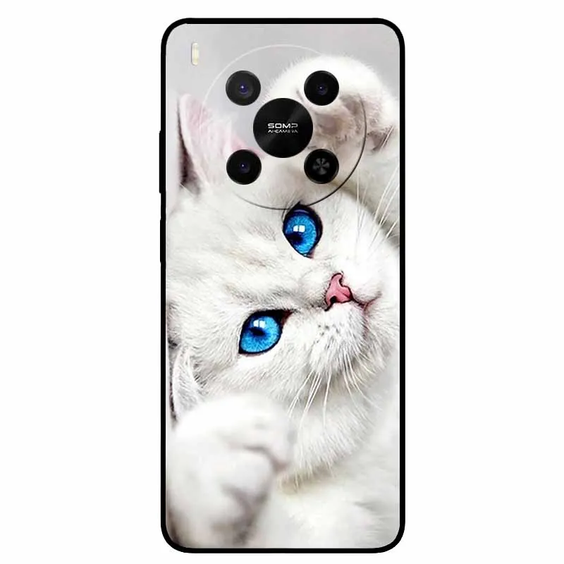 Lion Cat Black Soft Silicone Fashion Phone Case - Protective TPU Coque