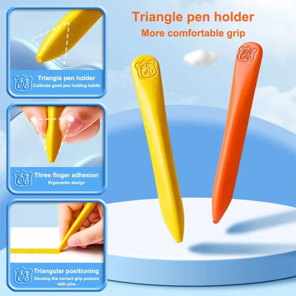 12/24/36/48Colors Plastic Plastic Crayon 12/24/36/48Colors Not Dirty Hands Colored Crayon Washable Erasable Wax Pencil Students 4