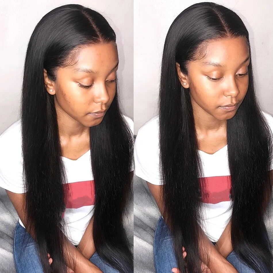 Brazilian Hair Weave Bundles Straight Human Hair Bundles 4PC Natural Color Virgin Extensions Human Straight