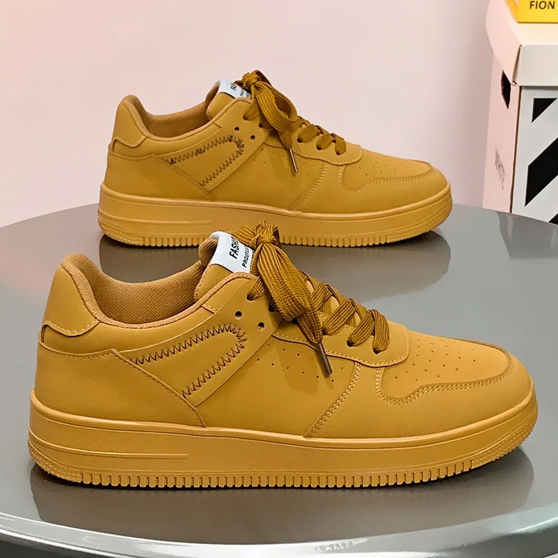 

Men's Sneakers Fashion Leather Casual Shoes Outdoor Sport Running Shoes for Men Lace-up Platform Tennis Shoes Zapatillas Hombre