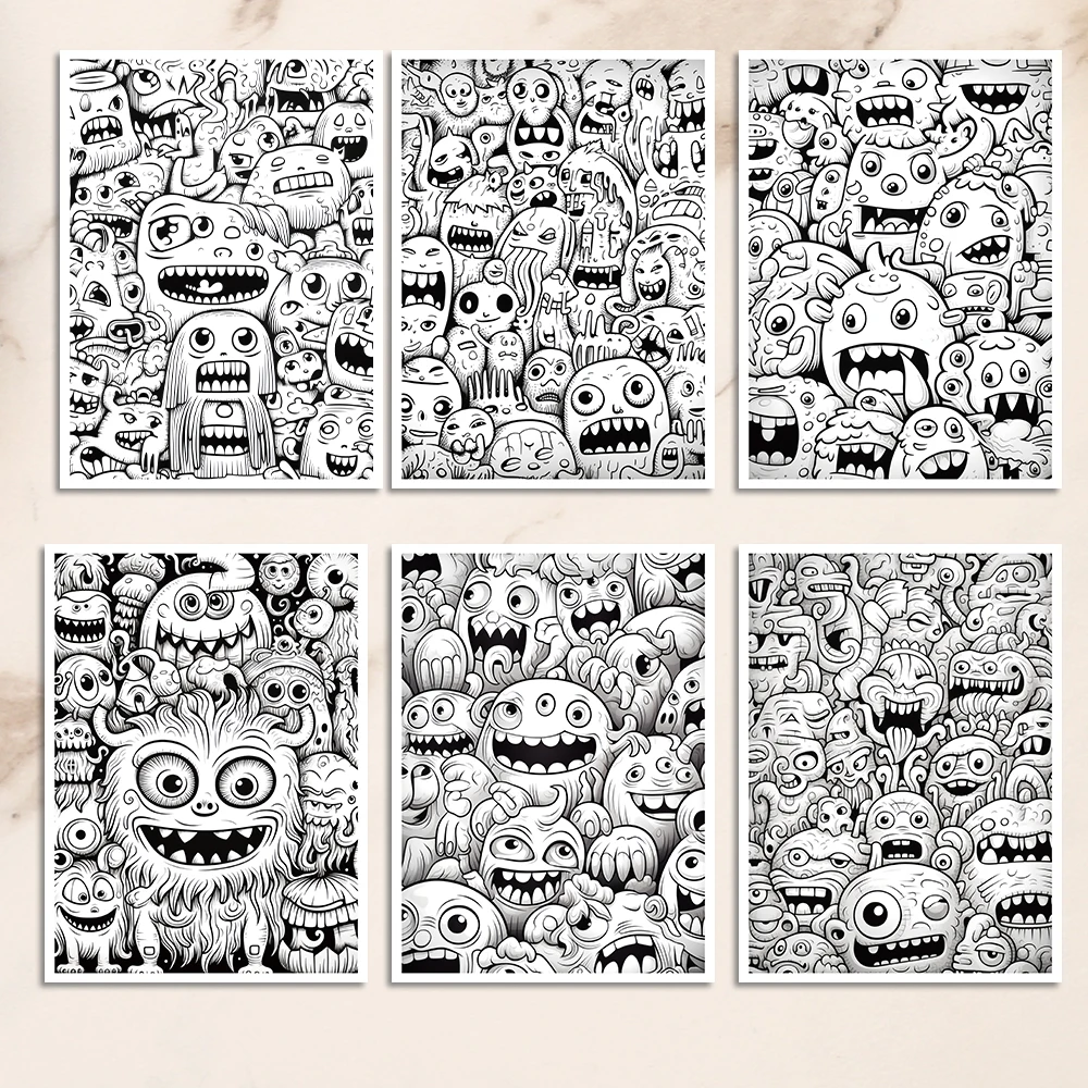 1pc,Adult Coloring Book,Teenagers Coloring Book,25 Different Patterns,100gsm Thick Paper,Stress Relief,Birthday Gift 6