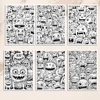 1pc,Adult Coloring Book,Teenagers Coloring Book,25 Different Patterns,100gsm Thick Paper,Stress Relief,Birthday Gift 6