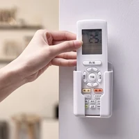 Support universel pour télécommande de climatiseur, 1 pièce, boîte murale blanche, support de rangement pour télécommande, support de chargement de téléphone 3