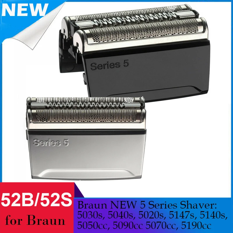 

Replacement Shaver Head 52B 52S for Braun Razor Blade 5 Series 5030s 5040s 5050cc 5090cc 5070cc 5020s 5147S 5140S 5190CC