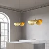 New Chinese Lotus Leaf Chandelier Zen Tea Table Hot Pot Kitchen Retro Creative Light Luxury Staircase Bar Decorative Lighting 2