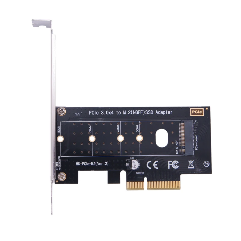 M.2 NVMe SSD NGFF-PCIE X4 컨버터 카드, M 키 라이저 멀티 플라이어 PCI-e PCI Express 3.0 4X-2230-2280 M.2 SSD M2 PCIE 어댑터